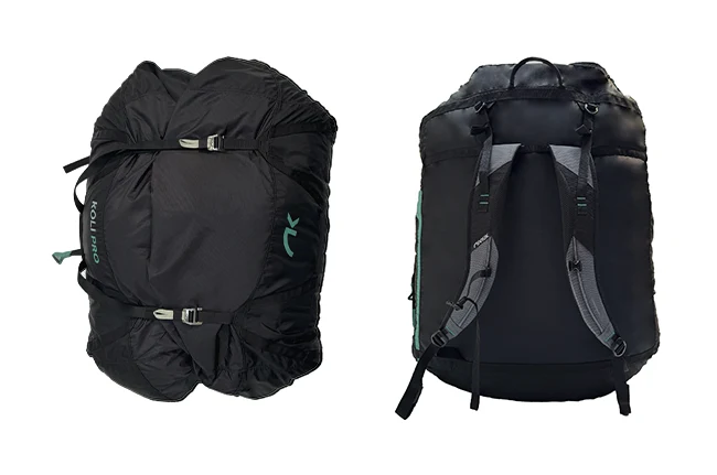 Niviuk rucksack Koli Pro, 200L ergonomic quick-pack bag designed for tandem paragliding and paramotor professionals