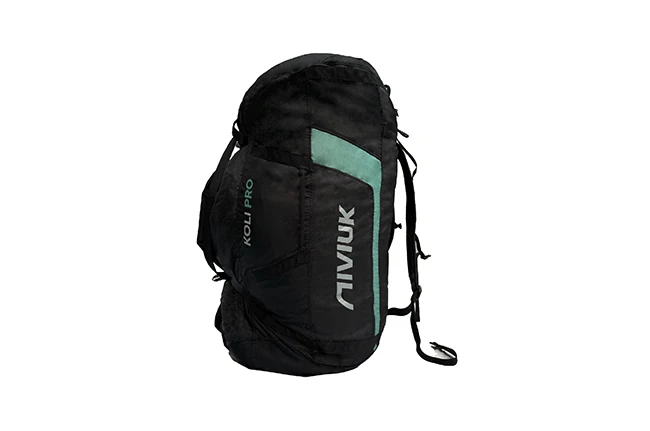 Niviuk rucksack Koli Pro, 200L ergonomic quick-pack bag designed for tandem paragliding and paramotor professionals