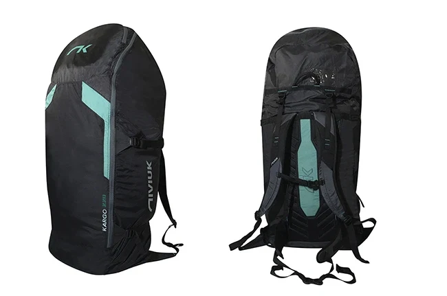 Niviuk Kargo 220 backpack, the most spacious 220L rucksack designed to carry full competition paragliding gear with maximum comfort and durability