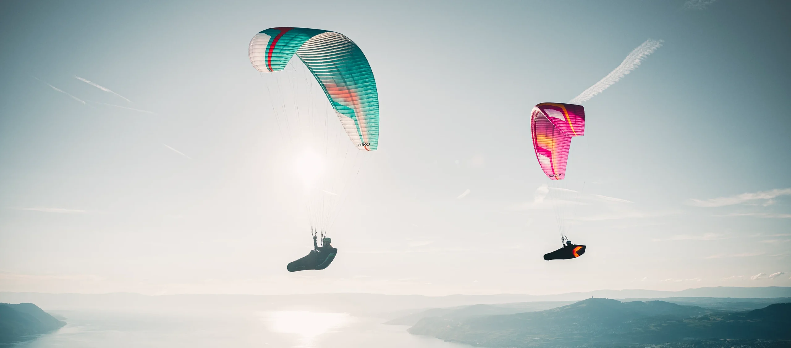 Hiko P, light intermediate mid B paraglider, hike and fly, made by Niviuk Paragliders